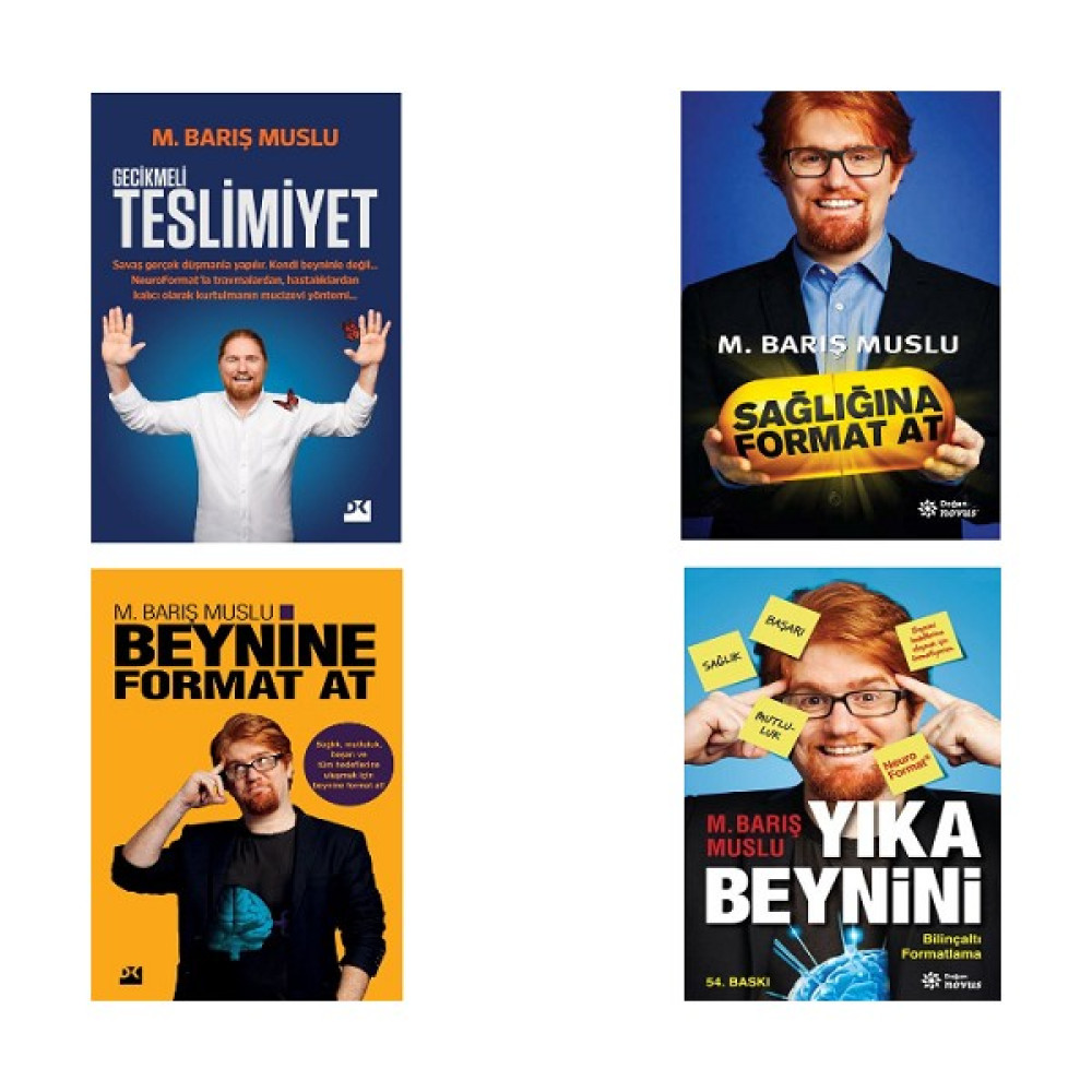 Gecikmeli Teslimiyet - Sağlığına Format At - Beynine Format At - Yıka Beynini / 4 Kitap Set - M. Barış Muslu Kişisel Gelişim ve Psikoloji Fiyatı