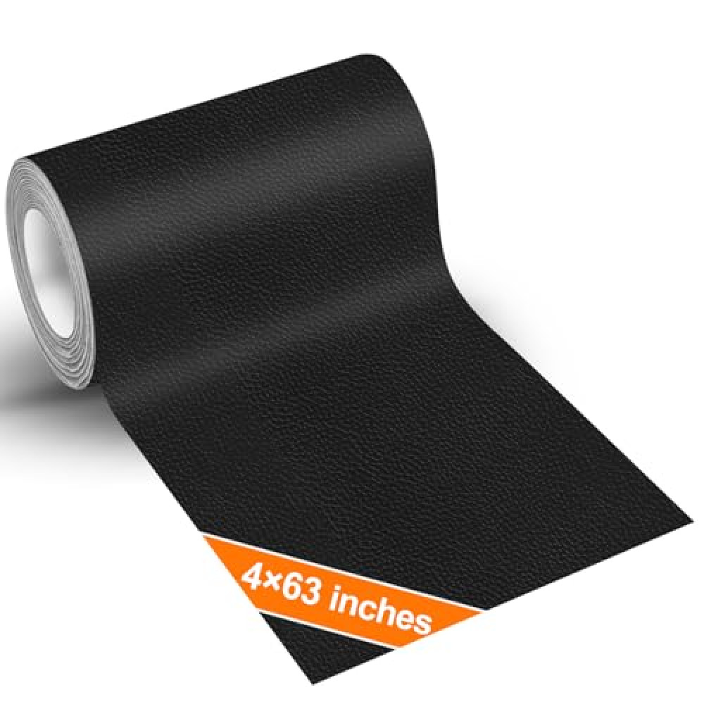 Gecyfit Leather Repair Kit for Furniture, 4×63 in Black Leather Tape for Car Upholstery Seat Repair, Upgraded Self-Adhesive Fabric Leather Repair Patch for Motorcycle, Leather Couch Repair Patches Office & Stationery Fiyatı