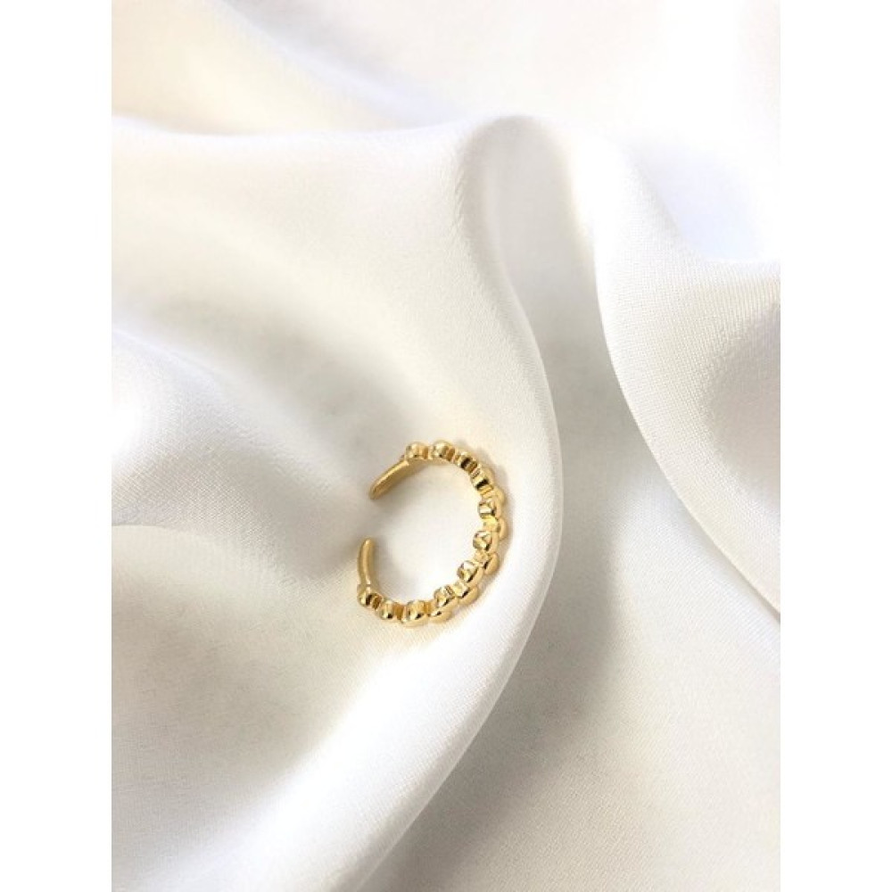 Geda Gold Kaplama Sıra Top Yüzük - Standart Bijuteri Yüzük Fiyatı
