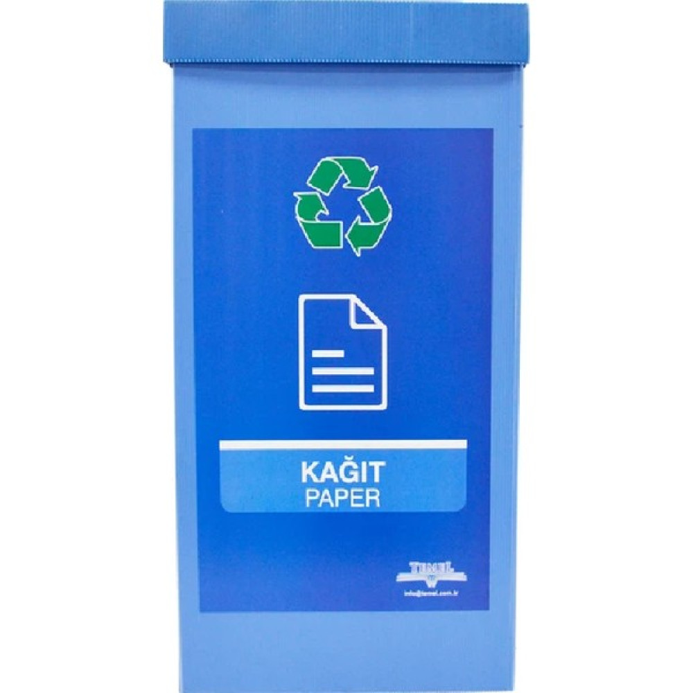Gediz Plastik Ihsan Geri Dönüşüm Kutusu Sıfır Atık Kutusu Mavi Ofis Çöp Kutusu Fiyatı