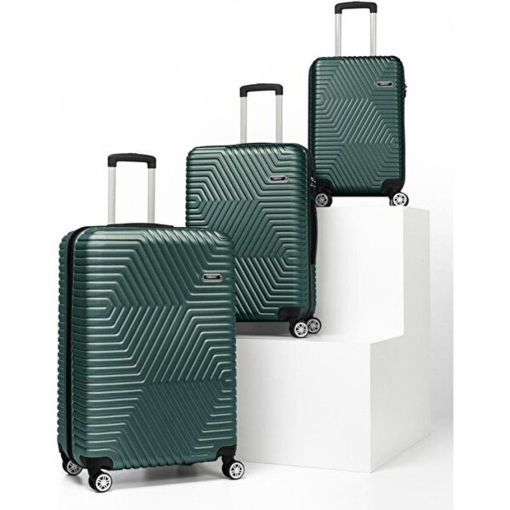 Gedox Polo Dzc Kuzenler Avm G&d Gedox Polo Suitcase Abs 3'lü Lüx Valiz Seyahat Seti Yeşil Çanta (Outdoor) Fiyatı