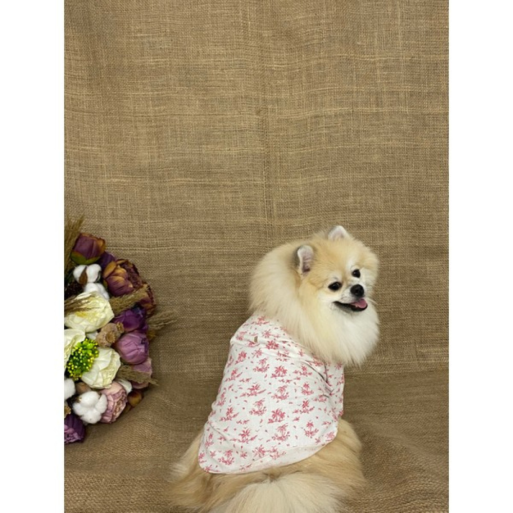 GedyCo Köpek Kedi Kıyafeti & Elbisesi & Gömlek - Beyaz - Kırmızı - XL Evcil Hayvan Ürünleri Fiyatı