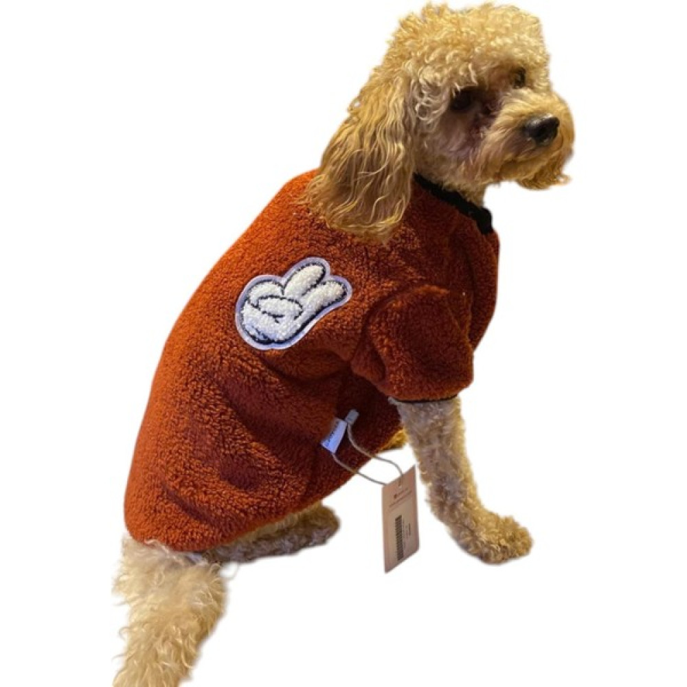 Gedyco Tarçın V Premium Peluş Küçük Irk Köpek Sweatshirtü (1,1 kg-9 kg arası köpeklere uygundur) - M Oto Boyaları Fiyatı