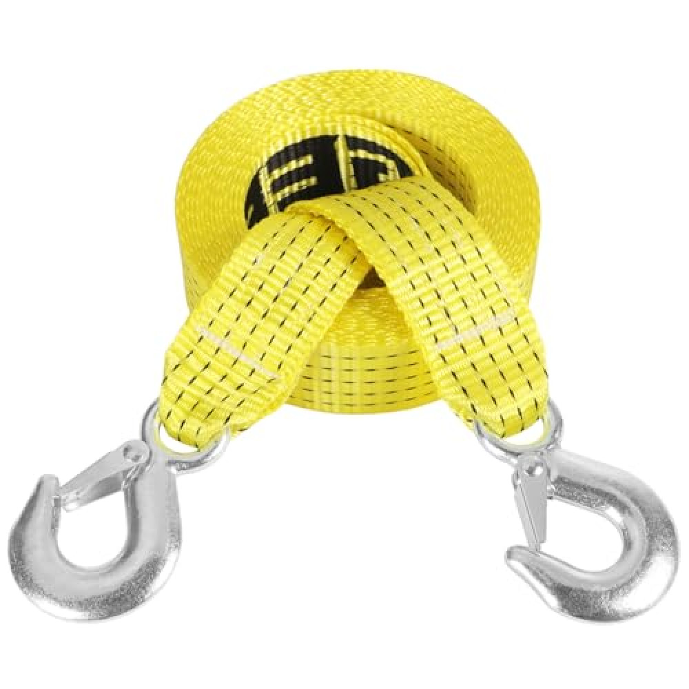 GEELLI Tow Strap with Hooks, 2" x 20ft Emergency Recovery Towing Strap 15000 lbs Heavy Duty Tree Saver Winch Strap Towing Rope Acessories for Trucks, ATV, SUV, Vehicles, Roadside