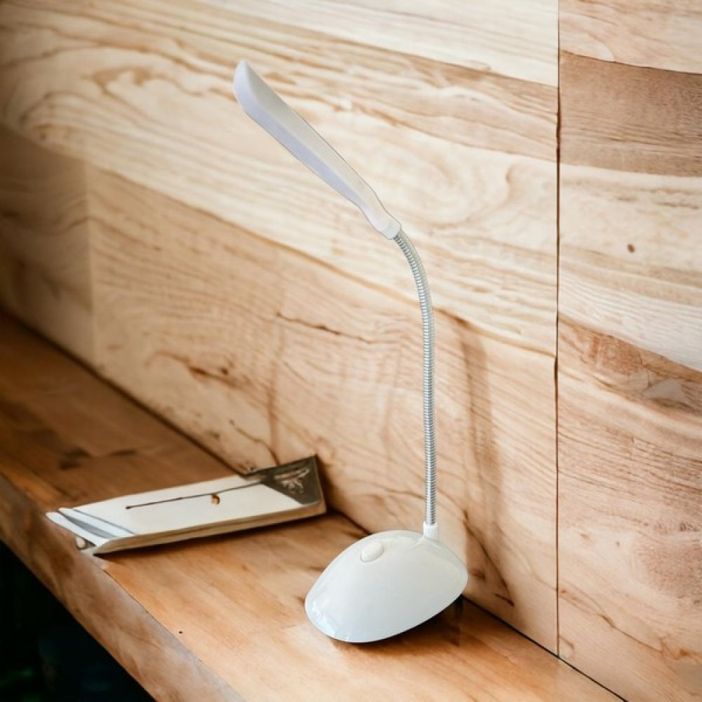 Gefno Ayarlanabilir Başlıklı Mini LED Masa Lambası, Çalışma Lambası - Beyaz Masa Lambası Fiyatı