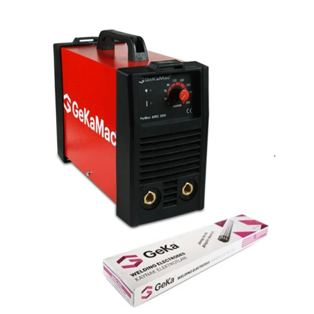 Gekamac Power Arc 200 Lt + 1 Paket 2.5Mm Geka Elit Elektrot Kaynak Makineleri Fiyatı