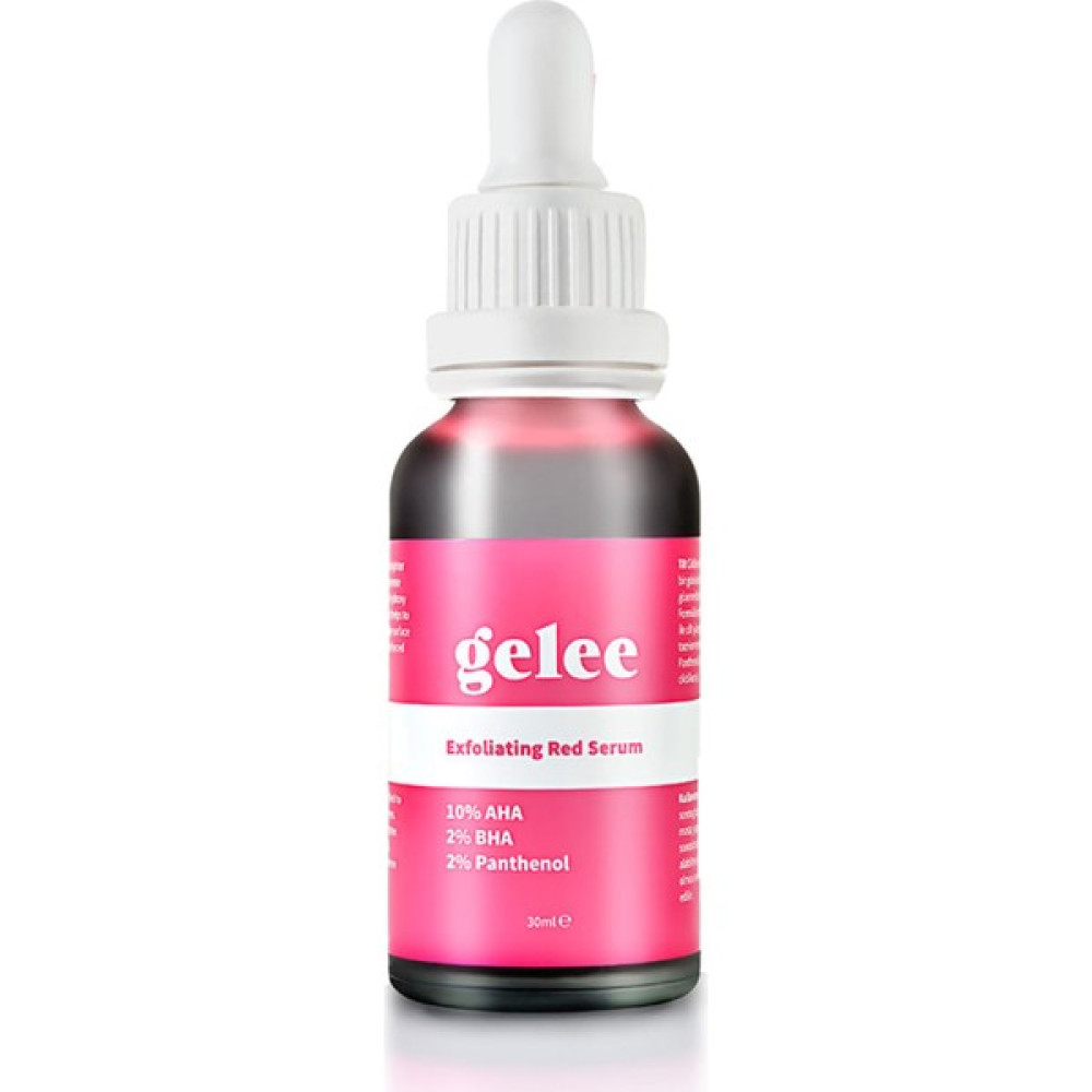 Gelee Exfoliating Red Serum | Cilt Tonu Eşitleyici ve Yenileyici Peeling %10 Aha - %2 Bha - %2 Panthenol 30ML Oto Boyaları Fiyatı