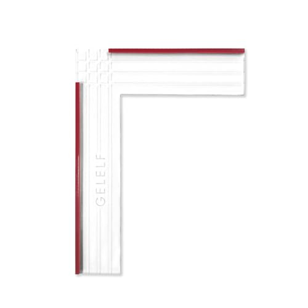 GELELF Paper Positioning Tool - Gel Plate Printing Placement Tool Paper Alignment Layering for Gel Printing Printmaking Card Making Supplies, L Square Ruler (Red, Small: 15 x 20 cm(6 x 8 in))