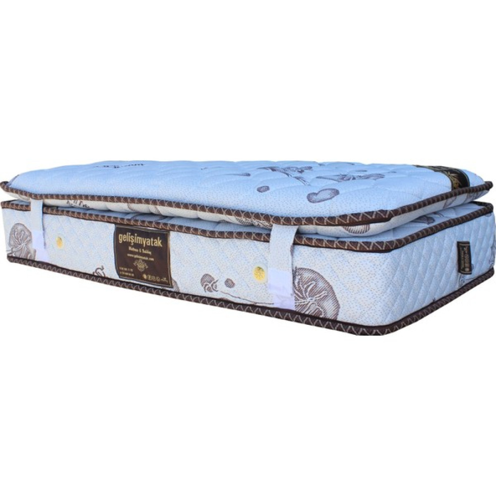 Gelişim Yatak Çıkarılabilir Pedli Yarı Ortopedik Bamboo Yaylı Yatak - 120 x 190 cm Yatak Fiyatı