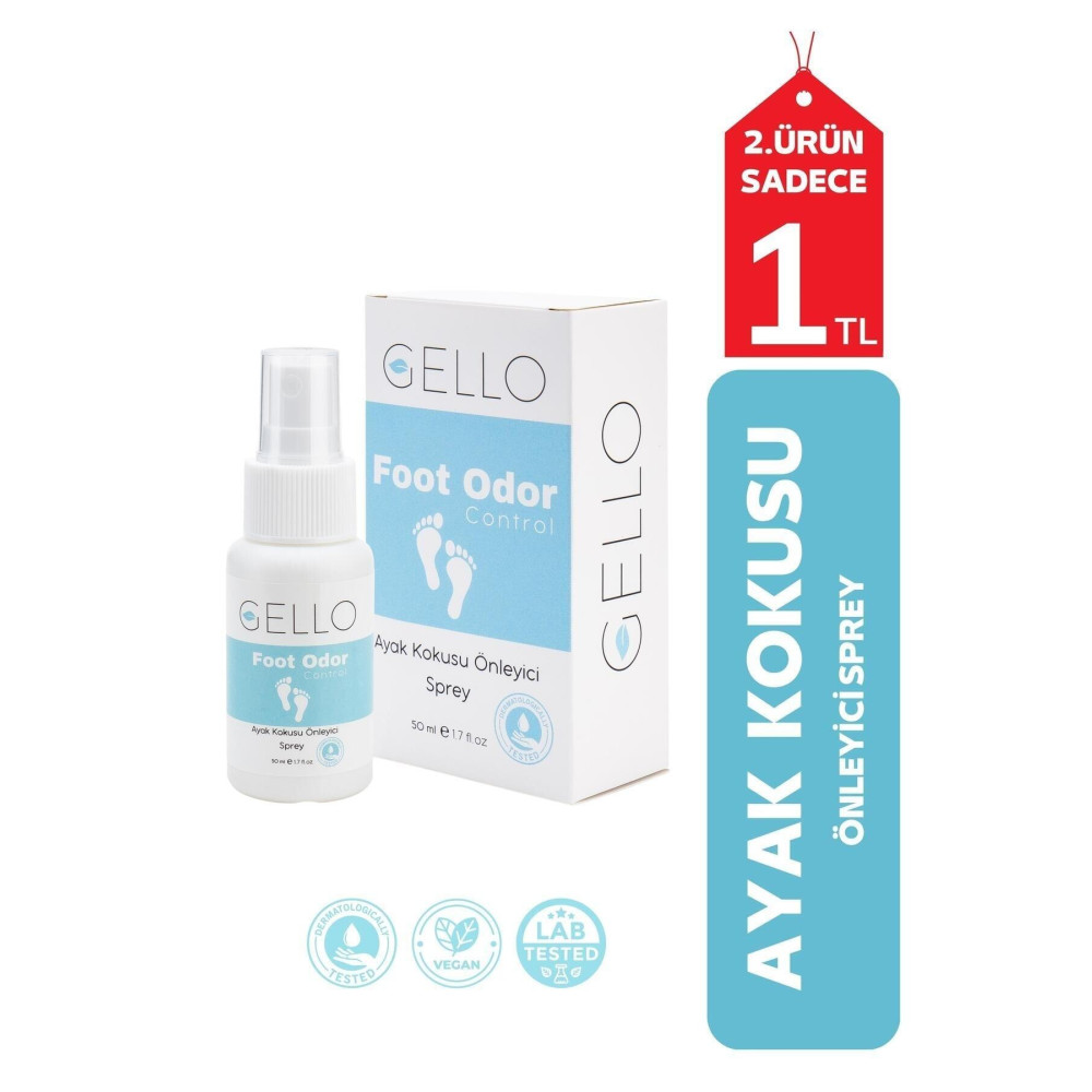 GELLO Ayak Kokusu Önleyici Sprey Ayak Kokusu Giderici 50ml Ayak Bakımı Fiyatı