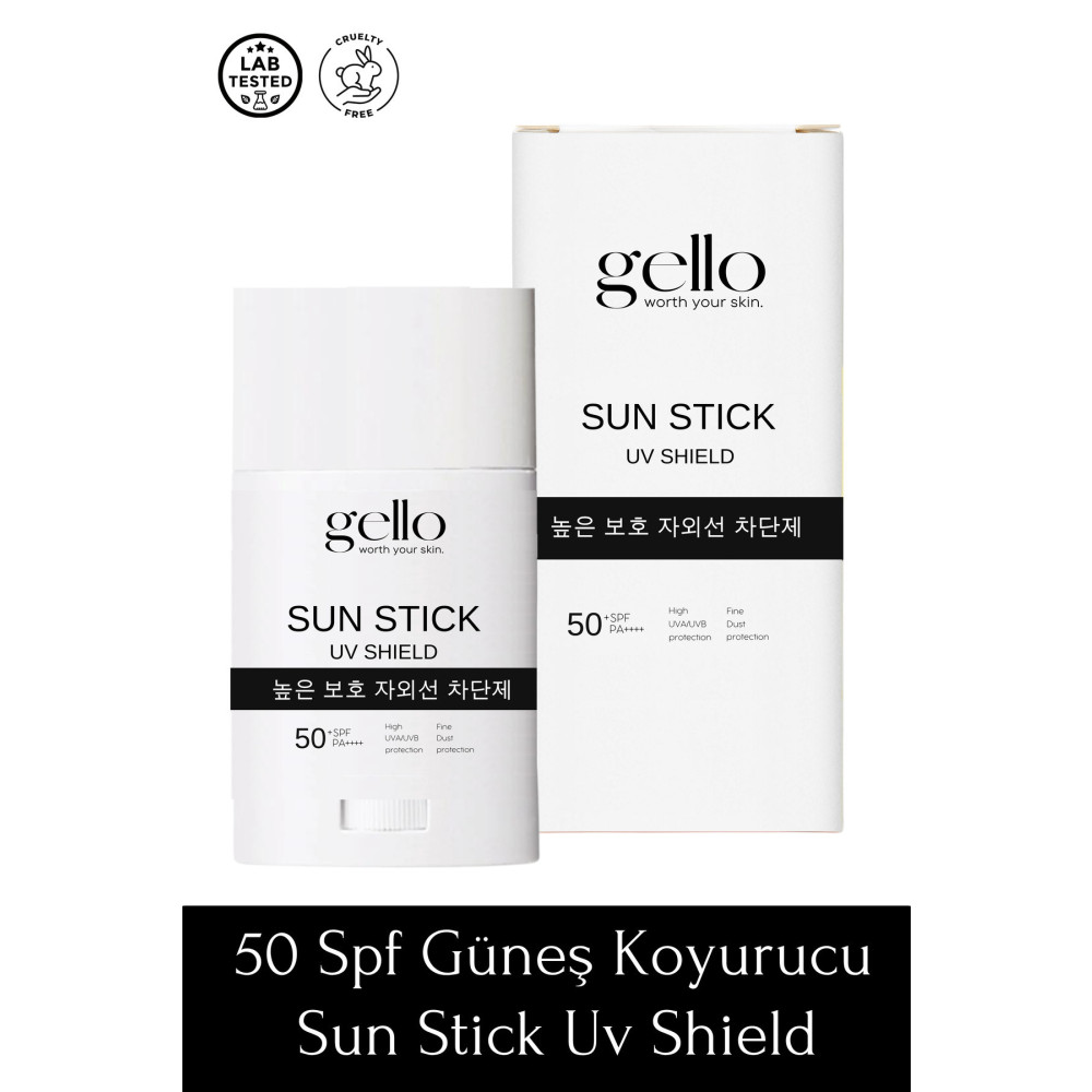 GELLO Stick Güneş Kremi 50 Spf - Sun Stick Uv Shield Güneş Kremleri ve Losyonları Fiyatı