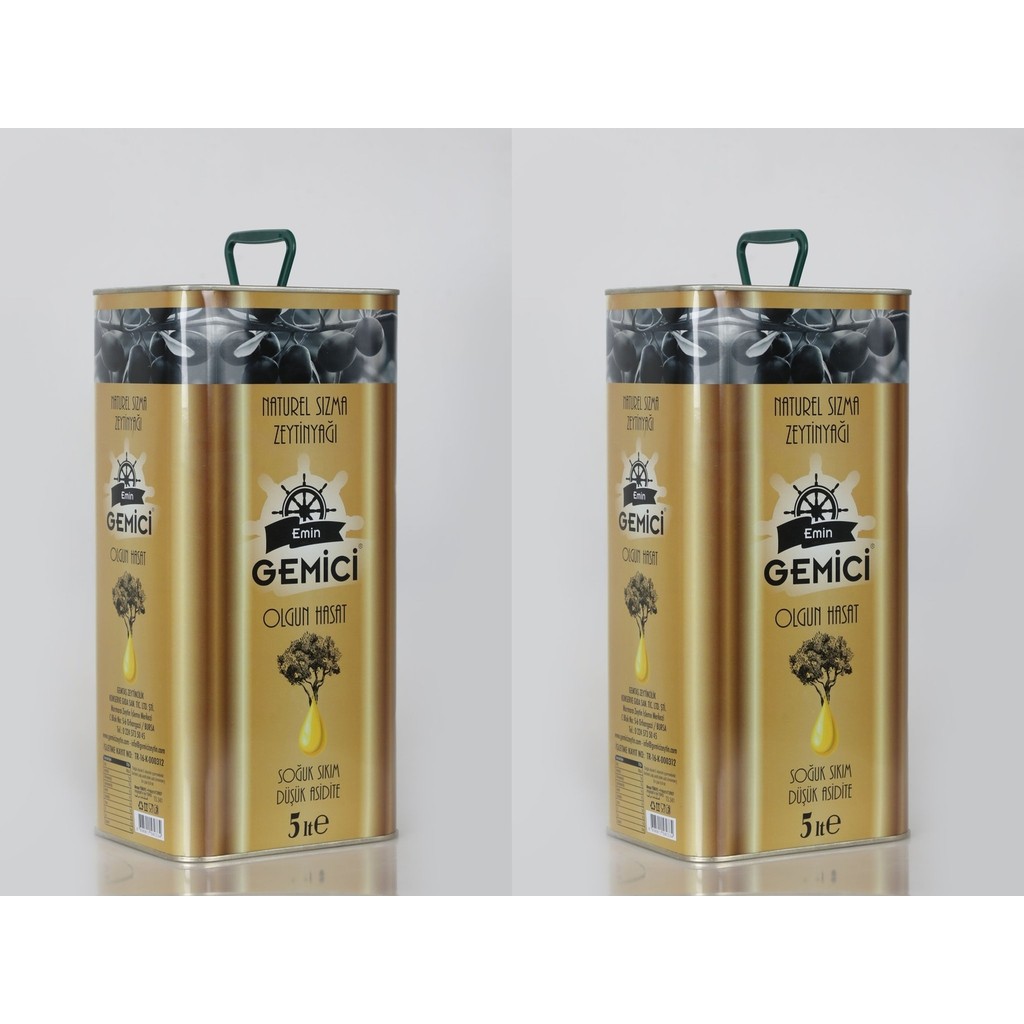 Gemici Natürel Sızma Zeytinyağı (2x 5 Lt) - 10 lt Diğer Fiyatı