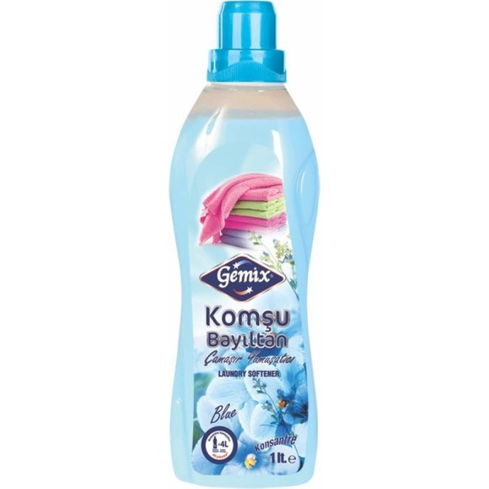 Gemix Komşu Bayıltan Konst. Çamaşır Yumuşatıcı 1 Lt Mavi Yumuşatıcı Fiyatı