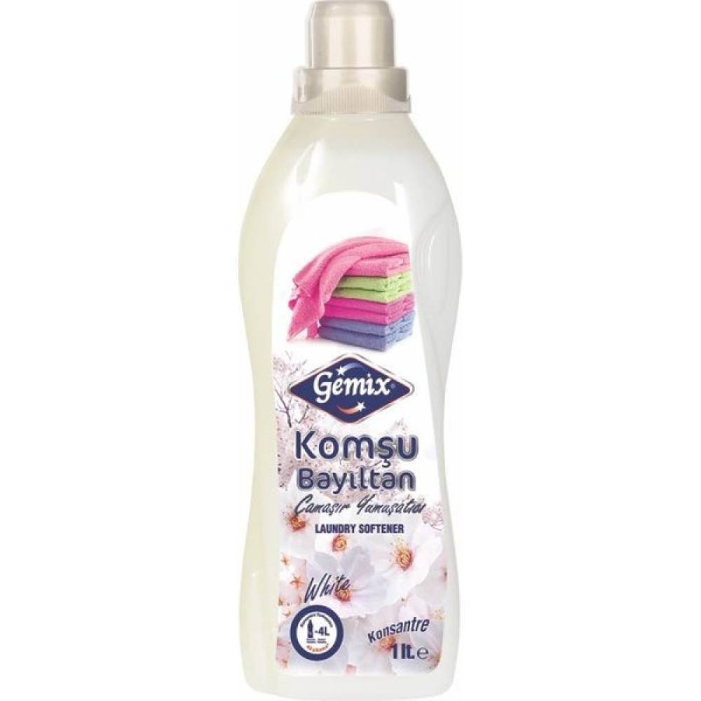 Gemix Komşu Bayıltan Konst. Yumuşatıcı 1 Lt Beyaz Yumuşatıcı Fiyatı