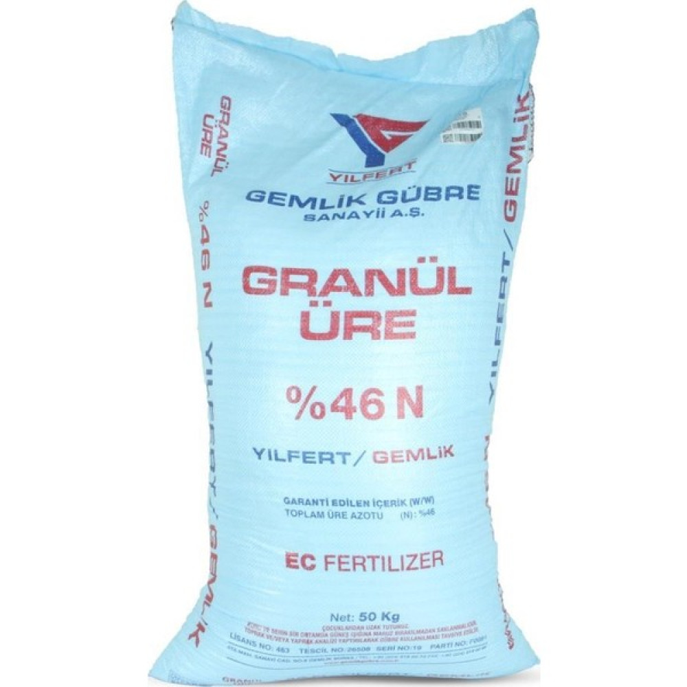 Gemlik Gübre Üre 46 Azotlu 50 kg Gübre Fiyatı