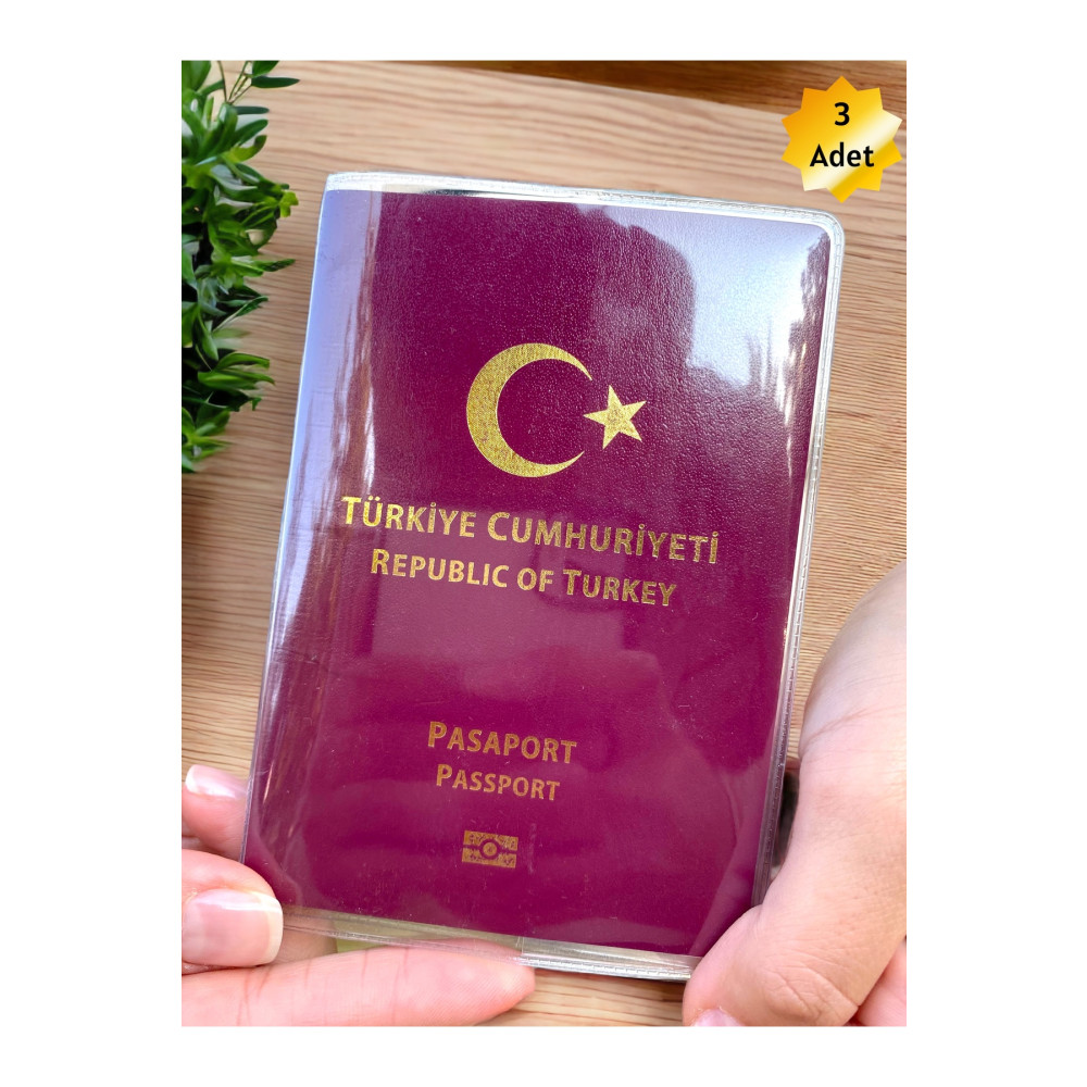 Gempo 3 Adet Şeffaf Pasaport Kılıfı Premium Pvc Pasaport Kabı Üniversal Model Su Geçirmez M Beden Bayan Cüzdan Fiyatı