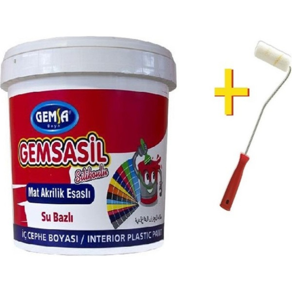 Gemsa Boya Gemsasil Silikonlu Plastik Su Bazlı Iç Cephe Boyası Kırıkbeyaz 20KG - 20 kg - Kırık Beyaz İç Cephe Duvar Boyası Fiyatı