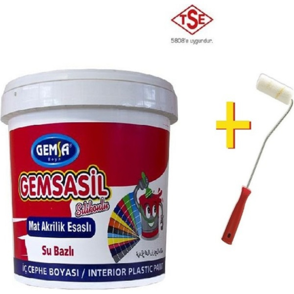 Gemsasil Silikonlu Plastik Su Bazlı Iç Cephe Boyası 20 kg Buz Beyazı (Beyaz Değildir) İç Cephe Duvar Boyası Fiyatı