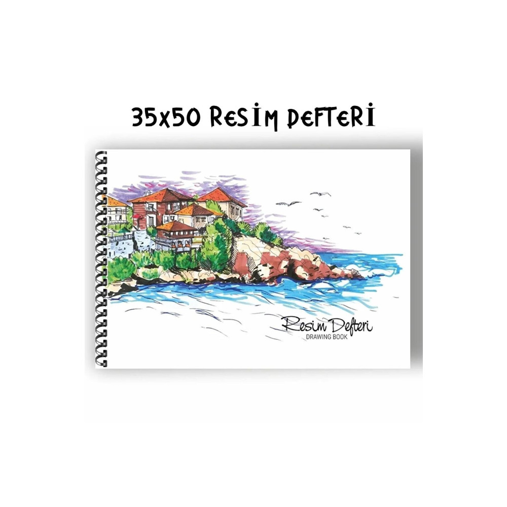 Gen-Of 35x50 Spiralli Karton Kapak 15 Yaprak Resim Defteri 1 Adet Defter Fiyatı