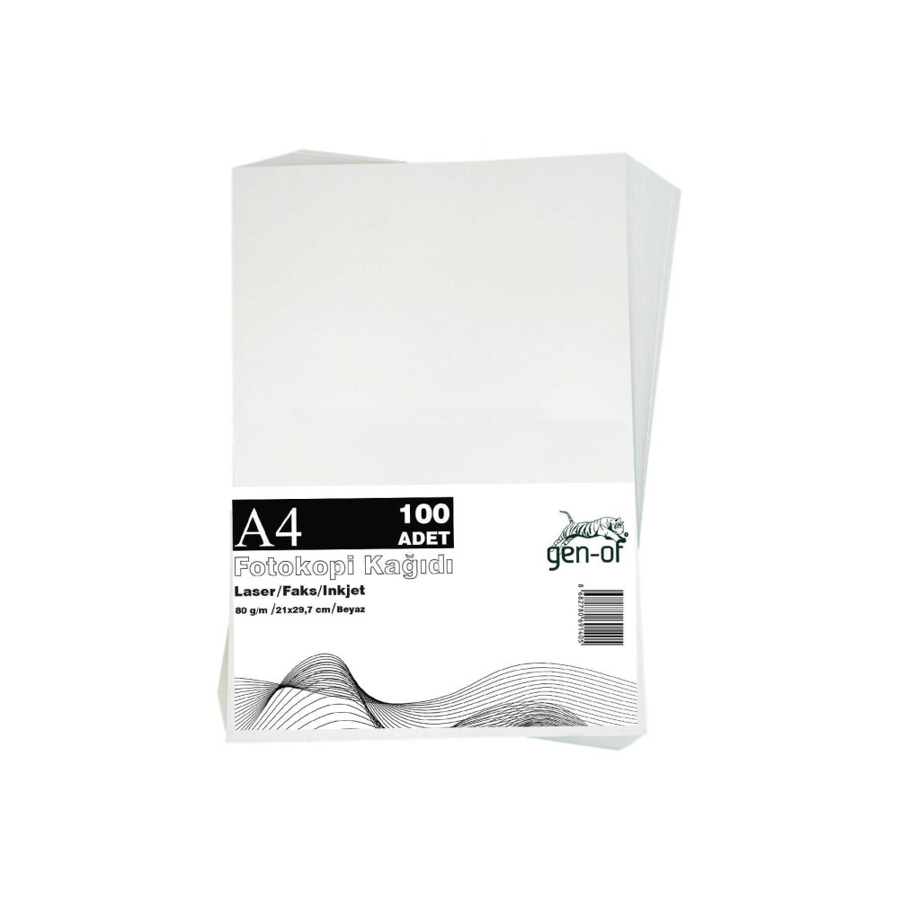 Gen-Of A4 80 G/m² 100 Ad. Beyaz Fotokopi Kağıdı (1 Paket) Fotokopi Kağıdı Fiyatı