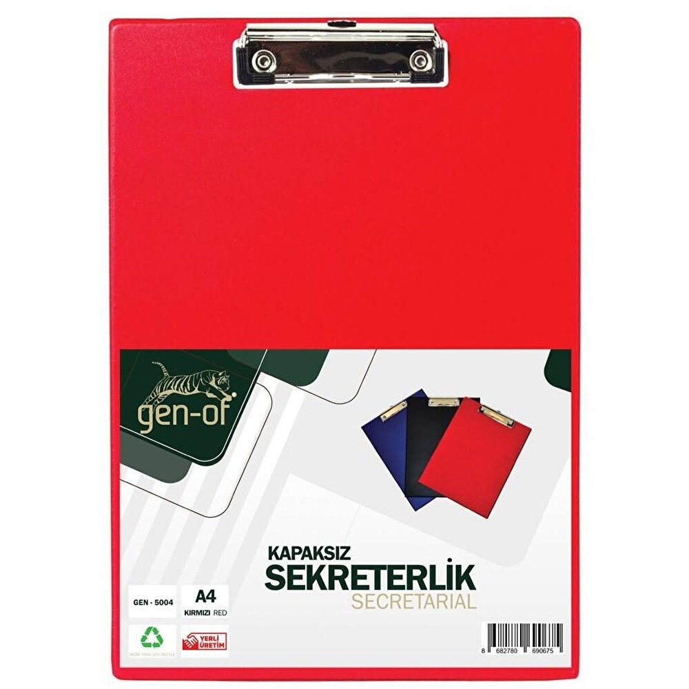 GEN-OF A4 KAPAKSIZ SEKRETERLİK KIRMIZI Dosya Fiyatı
