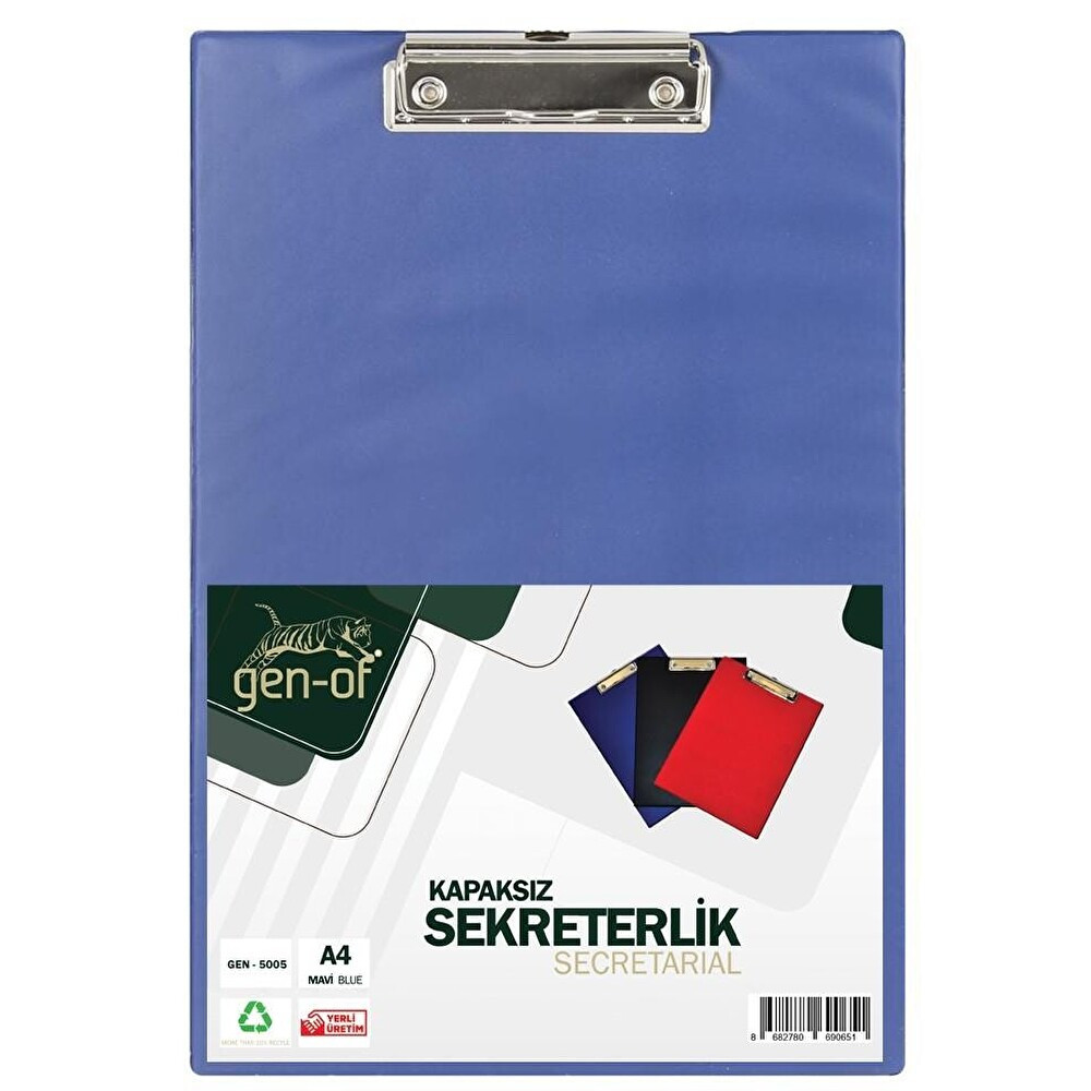 Gen-Of A4 Kapaksiz Sekreterlik - Mavi Dosya Fiyatı