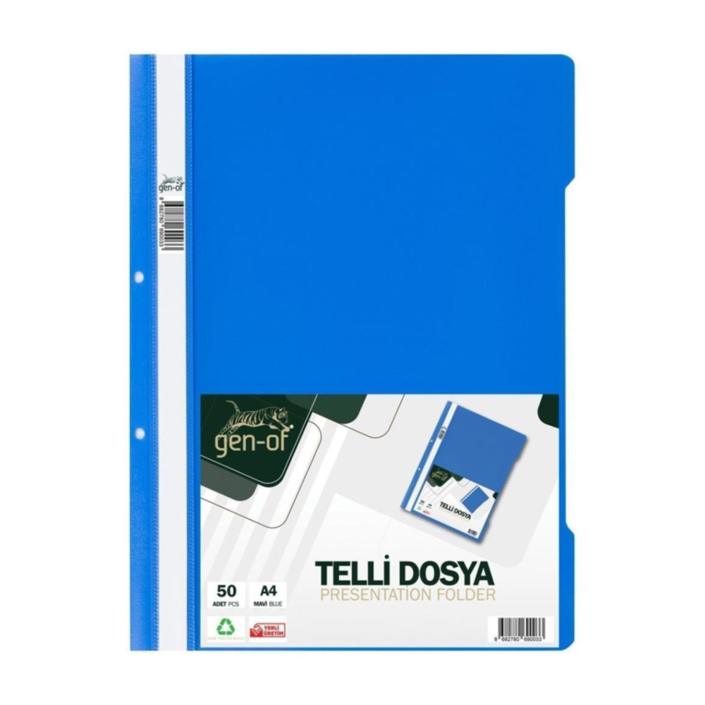 Gen-Of Mavi Telli Dosya A4 50 Li Paket Dosya Fiyatı