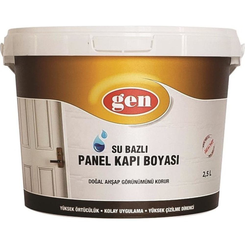 Gen Su Bazlı Panel Kapı Boyası 0,75 lt - 750 ml İç Cephe Duvar Boyası Fiyatı