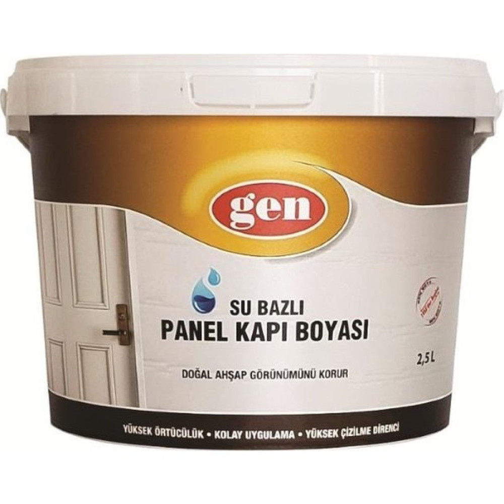 Gen Su Bazlı Panel Kapı Boyası Beyaz 0,75 lt İç Cephe Duvar Boyası Fiyatı