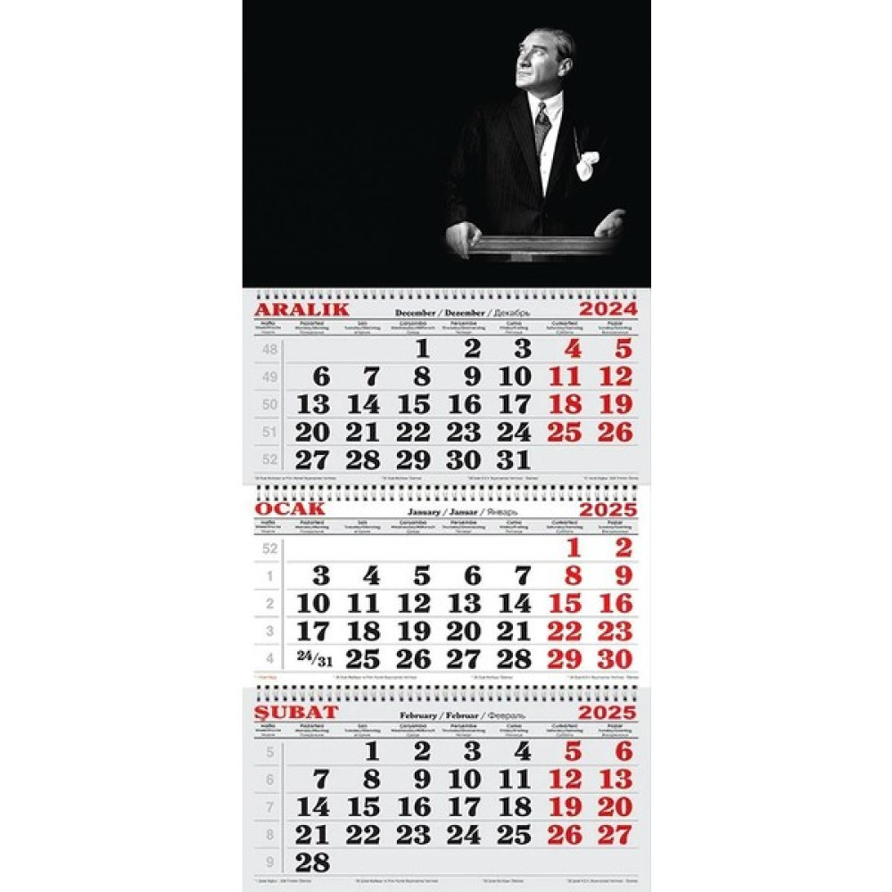 GENC DIJITAL BASKI 2025 Yılı Gemici Takvimi ---Atatürk ,aydınlığa Çıkan Yol Takvim Fiyatı