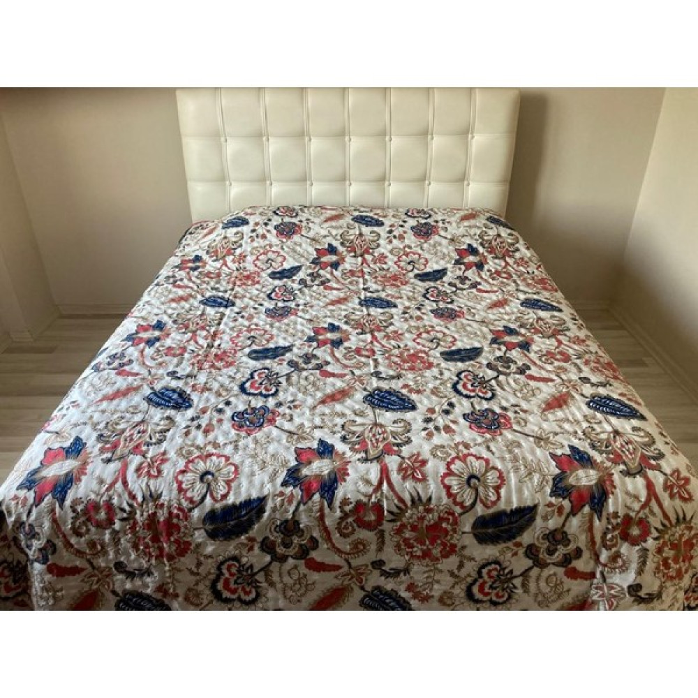 Genç Ev Home Desenli Lazer Kapitoneli Çok Amaçlı Pike Battal Boy 200 x 220 cm Yatak Örtüsü - Gri - Lacivert Pike & Pike Takımı Fiyatı