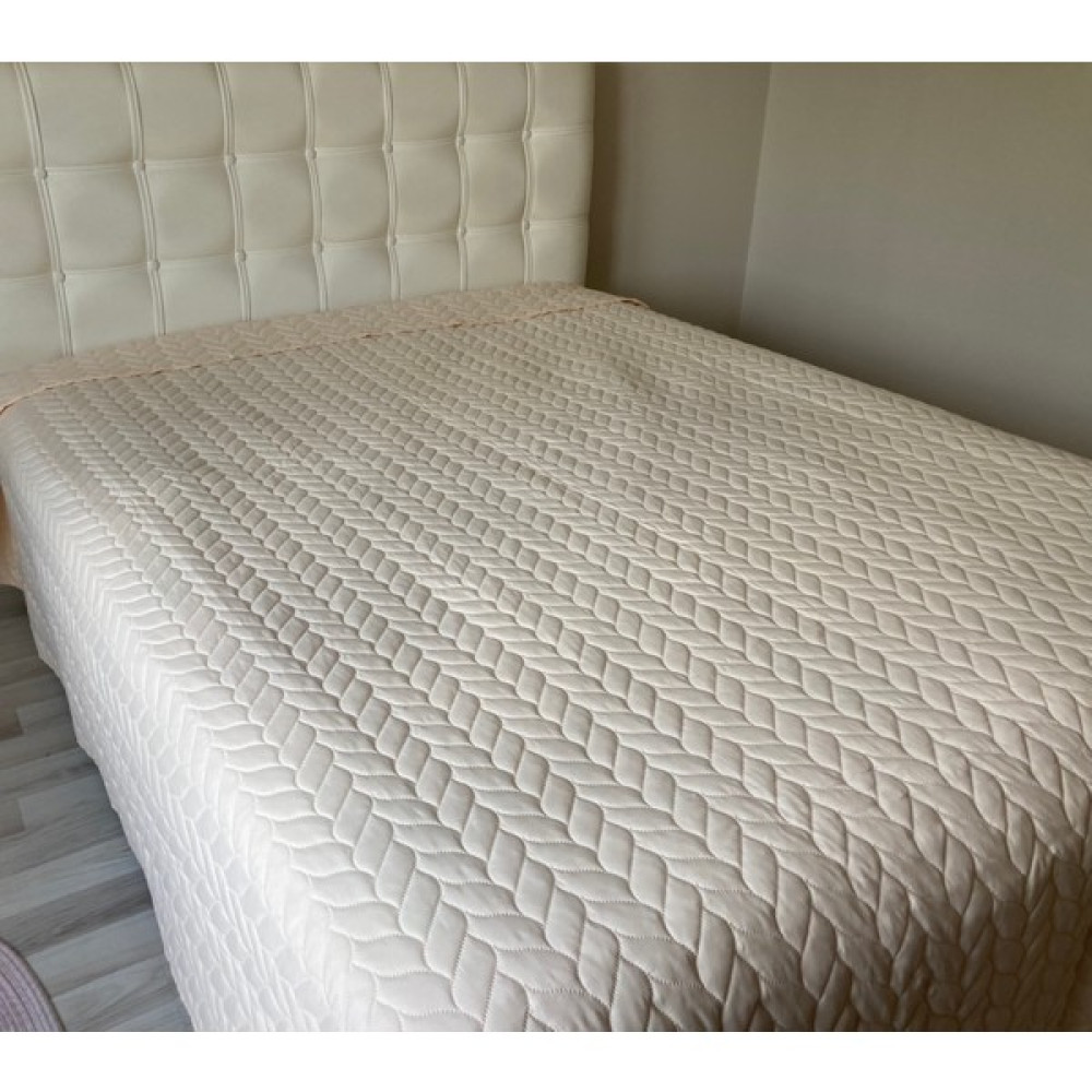 Genç Ev Home Düz Boya Lazer Kapitoneli Çok Amaçlı Pike Battal Boy 230 x 250 cm Yatak Örtüsü - Açık Sarı Pike & Pike Takımı Fiyatı