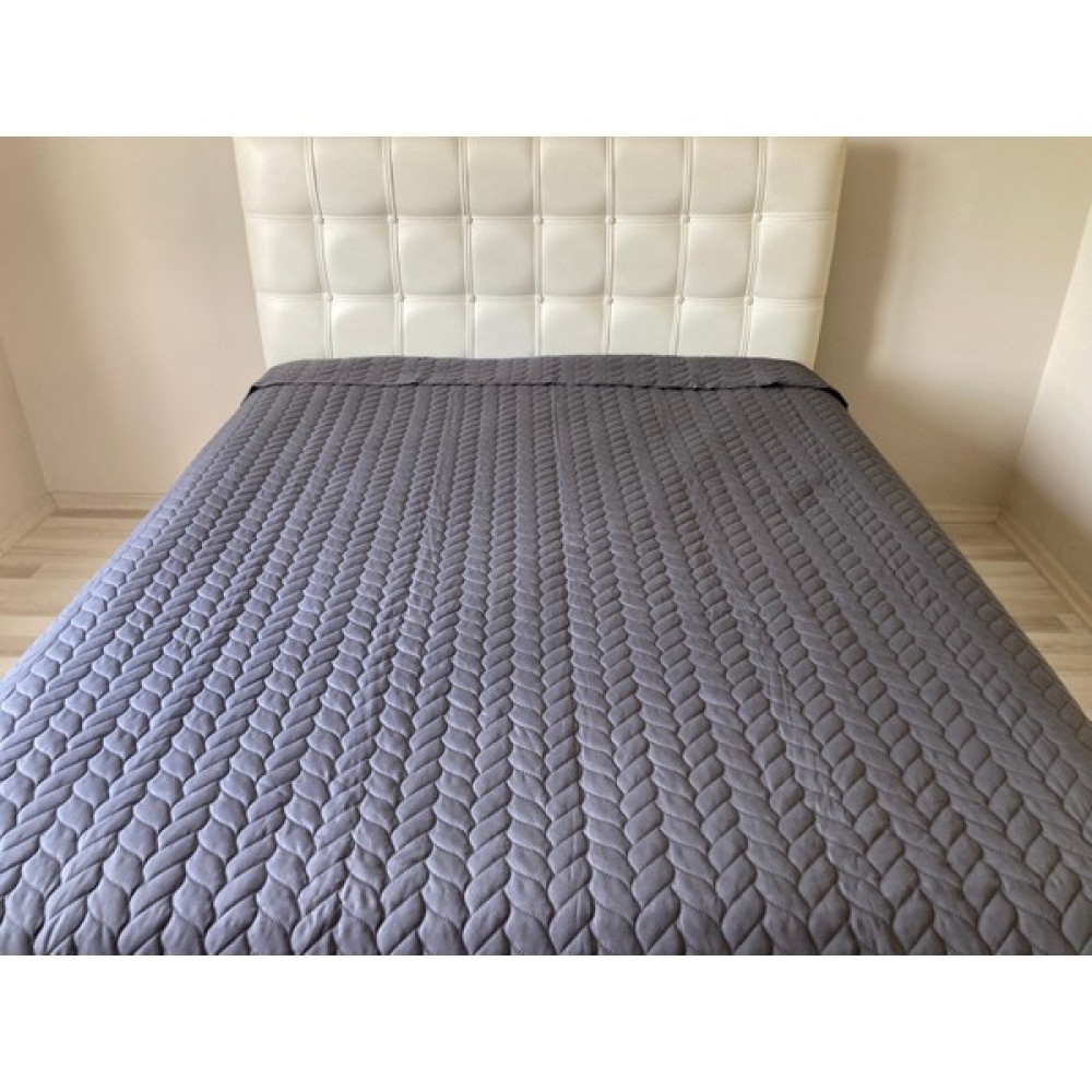 Genç Ev Home Düz Boya Lazer Kapitoneli Çok Amaçlı Pike Battal Boy 230 x 250 cm Yatak Örtüsü - Antrasit Pike & Pike Takımı Fiyatı