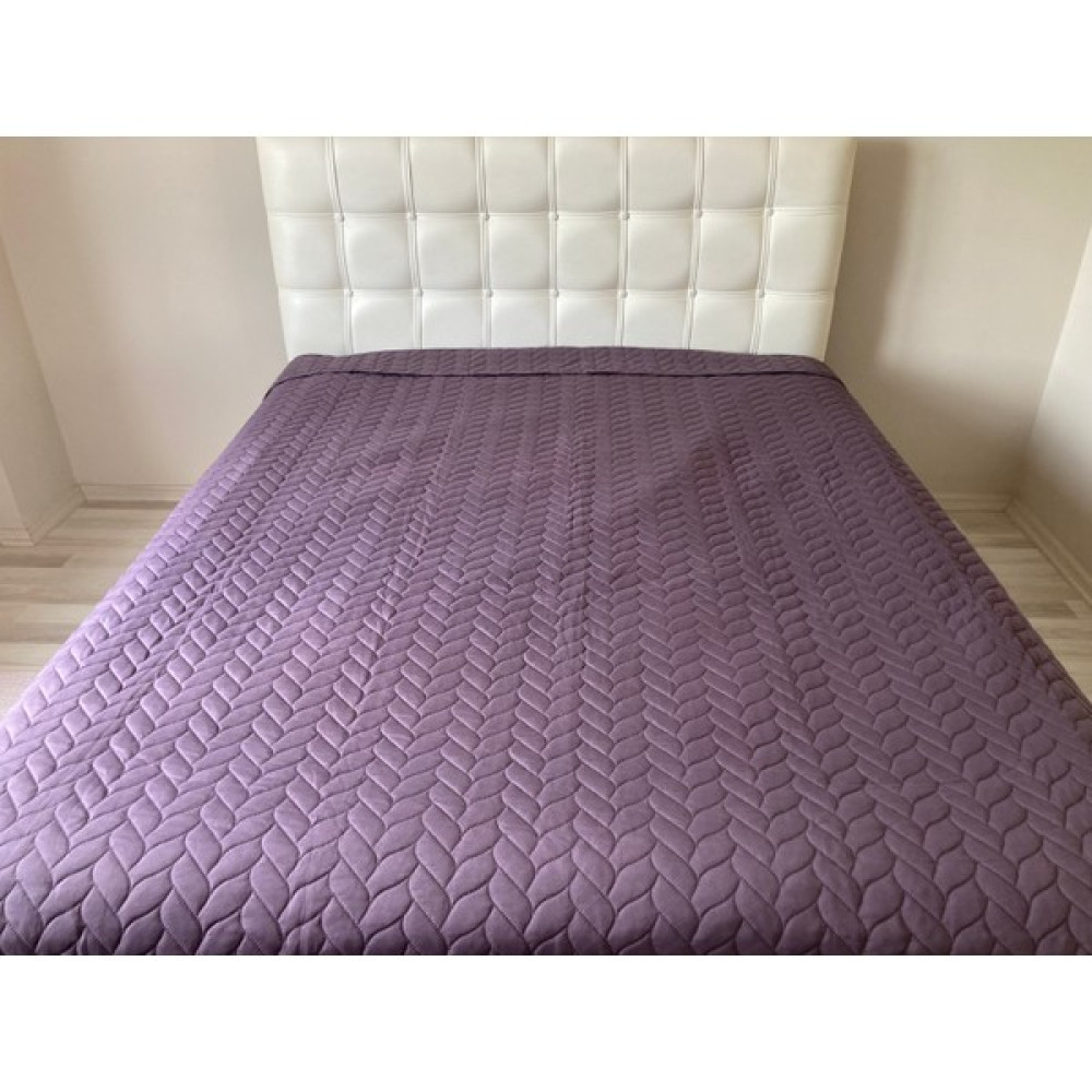 Genç Ev Home Düz Boya Lazer Kapitoneli Çok Amaçlı Pike Battal Boy 230 x 250 cm Yatak Örtüsü - Mürdüm Pike & Pike Takımı Fiyatı