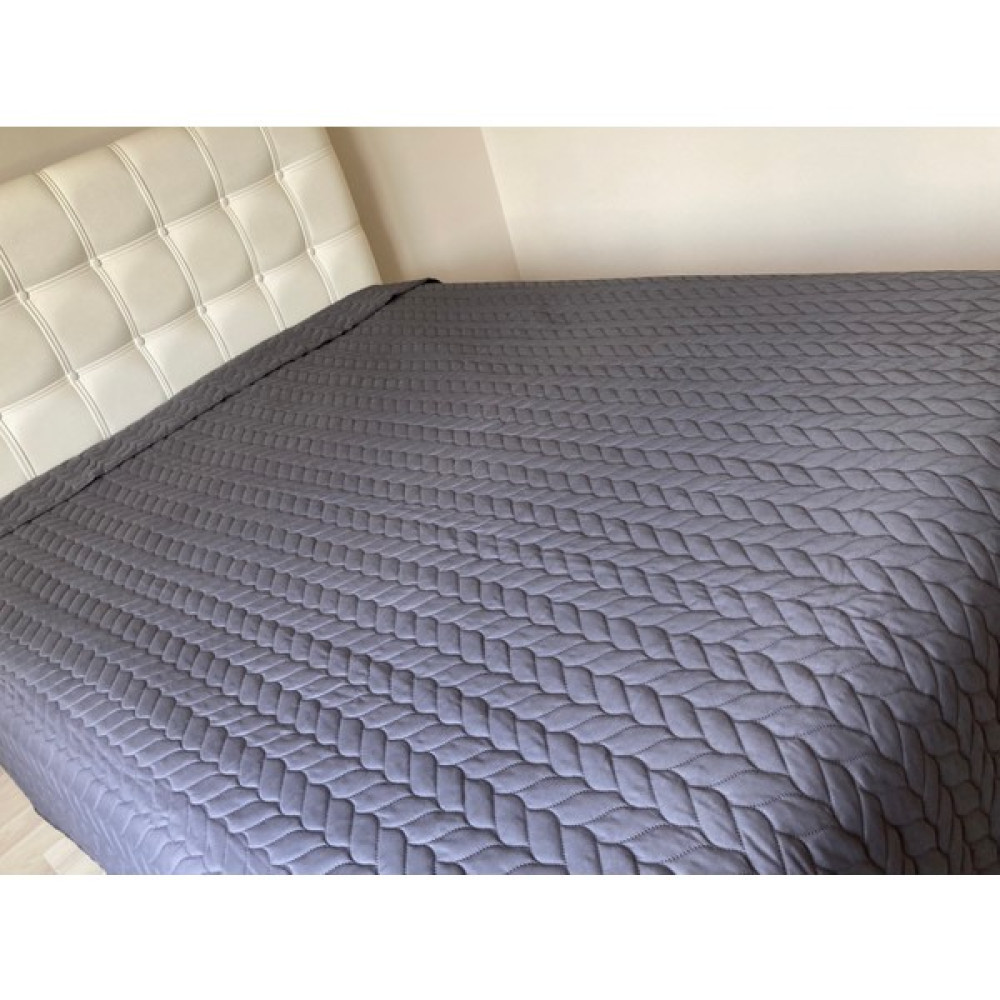 Genç Ev Home Düz Boya Lazer Kapitoneli Çok Amaçlı Pike Tek Kişilik 160 x 220 cm - Antrasit Pike & Pike Takımı Fiyatı