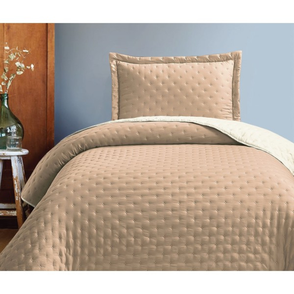 Genç Ev Home Washed Soft Çift Renkli Tek Kişilik Yatak Örtüsü Seti * Yatak Örtüsü 180 x 240 cm - Krem - Bej Yatak Örtüsü Fiyatı