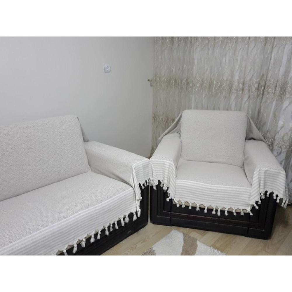 Genç Uludağ Genç Uludağ Kolları Örten Takım Bej Rengi - 180 x 300 cm - Açık Bej Koltuk & Kanepe Örtüsü Fiyatı