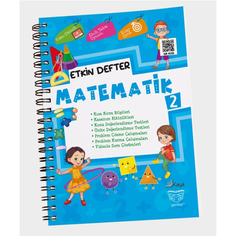 Gendaş Yayınları 2. Sınıf Etkin Akıllı Defter Matematik Kaynak Kitapları Fiyatı