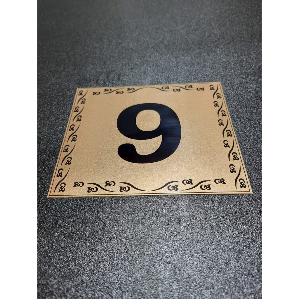Gendec Kapı Numaraları No 9 10X12 cm Yapışkanlı Metalik Altınsarı Üzeri Siyah Baskı Diğer Fiyatı