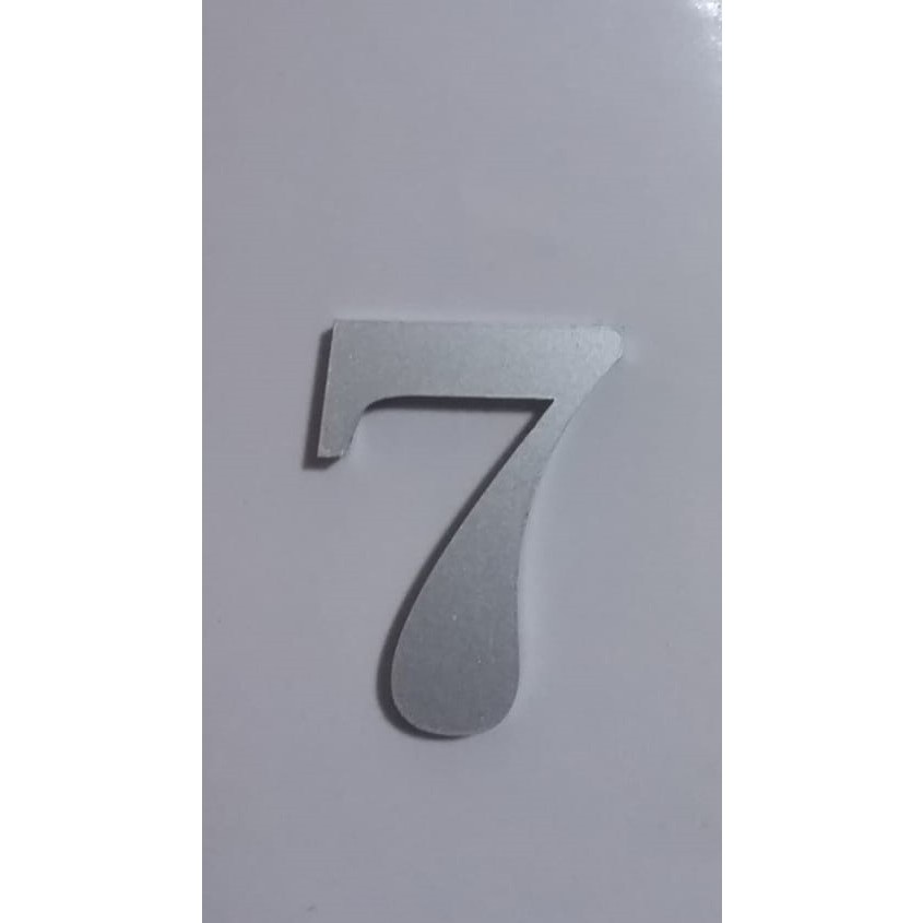 Gendec Kapı Numarası 5 cm No:7 Kendinden Yapışkanlı Metalik Gri Dolap,ayakkabılık,raf,posta Kutusu Numarası Diğer Fiyatı