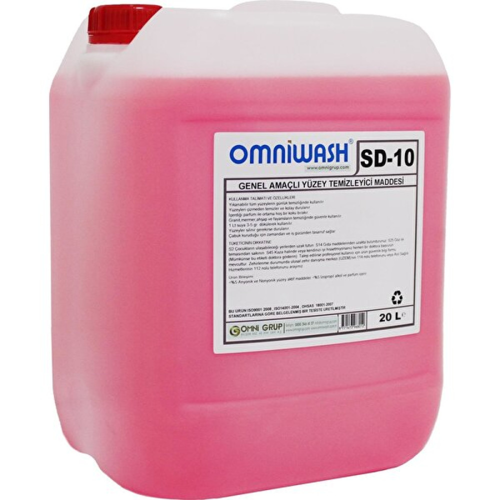 Genel Amaçlı Yüzey Temizleyici 20 l Sd-10 Omniwash Parlatıcı ve Temizleyiciler Fiyatı