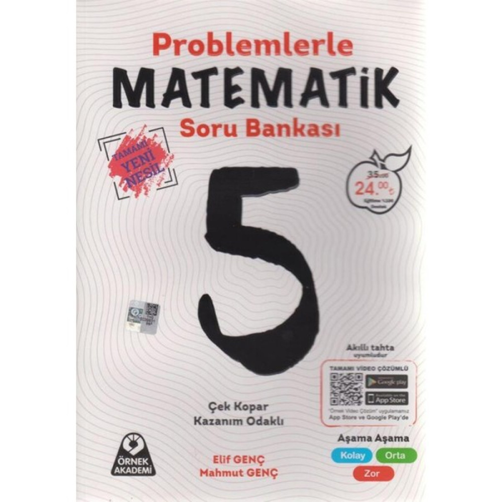 Genel Örnek Akademi Yayınları 5. Sınıf Problemlerle Matematik Soru Bankası Kaynak Kitapları Fiyatı