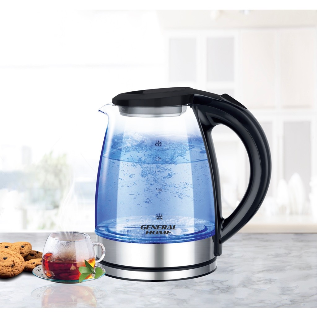 General Home GH-3300 Elektrikli Cam Su Isıtıcı Kettle - Şeffaf Diğer Fiyatı