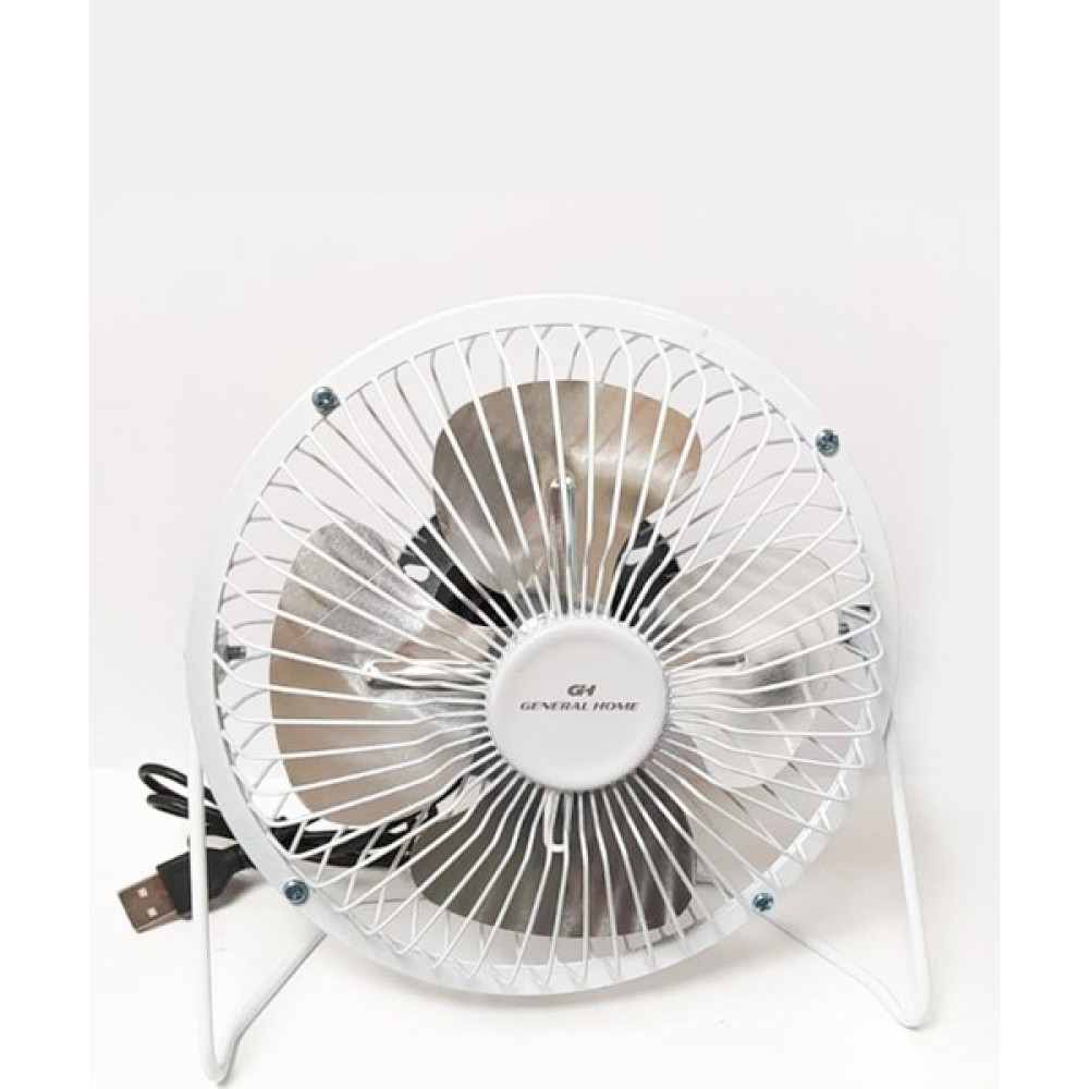 General Home Metal 6 Inç USB Fan Beyaz Vantilatörler Fiyatı