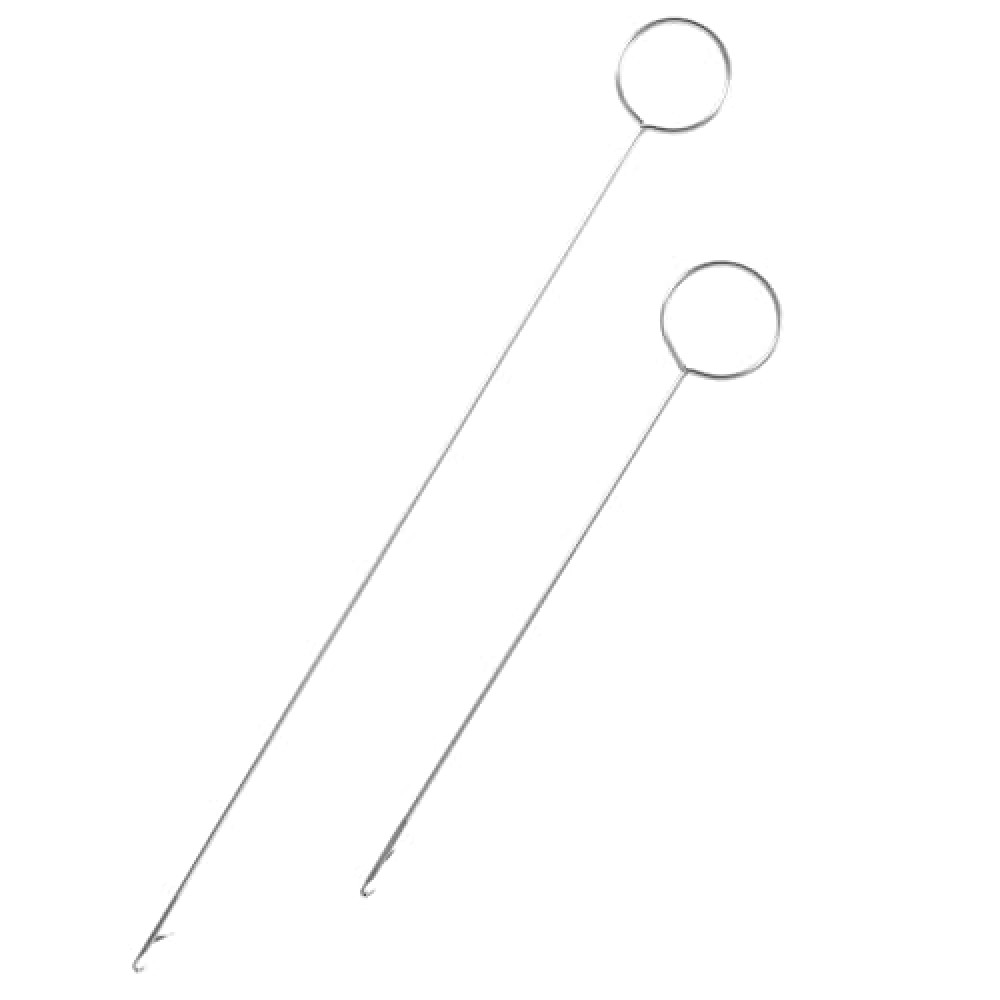 Generic 2 PCS Loop Turner Hook with Latch, 10.4"" & 7"" Stainless Steel Sewing Loop Turner Hook with Latch, Sewing Accessories and Tools, DIY Knitting Accessories, Sewing Concepts, Silvery
