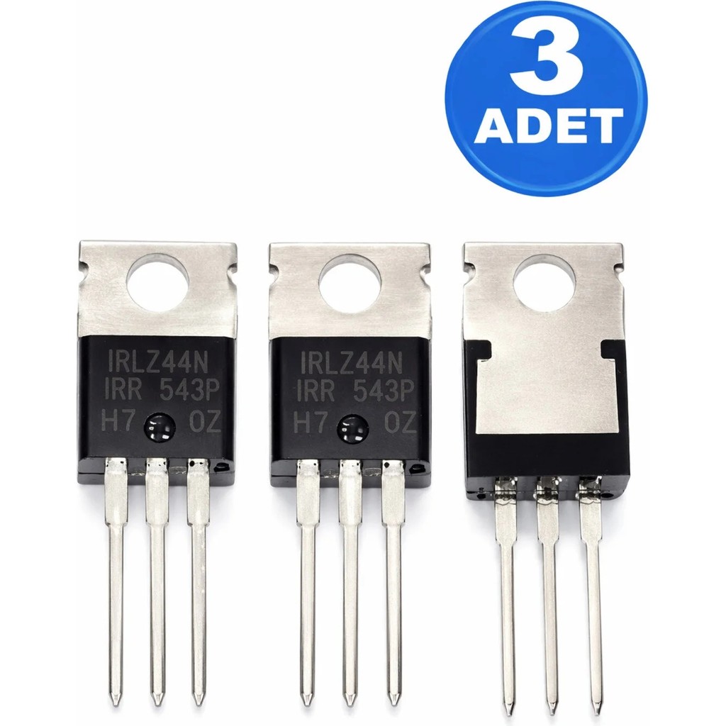 Generic 3 Adet IRLZ44N Mosfet – Logic Level, Yüksek Akım, TO-220 Paket - 1 Diğer Fiyatı