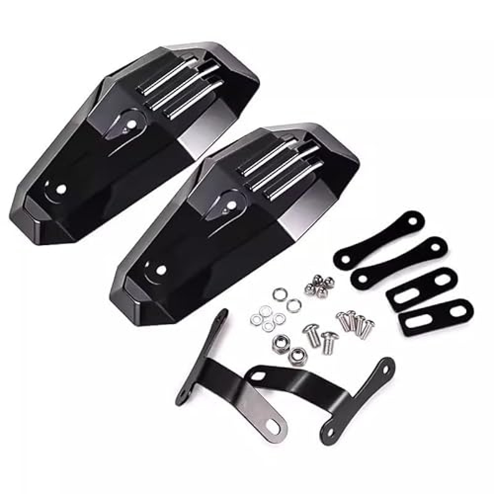 Generic Black Motorcycle Wind Deflector Hand Guard Protector Shield Set Compatible for Harley for Honda for Kawasaki for Suzuki for Yamaha