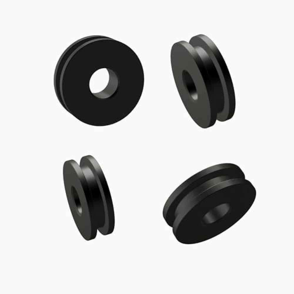 Generic Replacement Detachable Windshield Bushing Grommets for Harley Road King Softail FLHR and Heritage Models, Black, Craft-0j-001-b