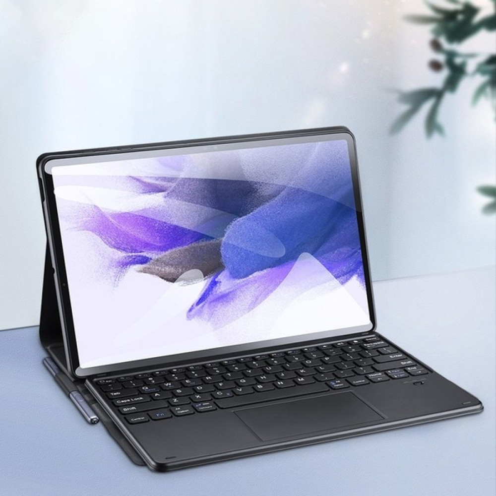 Generico Samsung Galaxy Tab S7 Fe Siyah Için Bluetooth Klavye Deri Kılıf (Yurt Dışından) - Renkli Tablet Aksesuarı Fiyatı