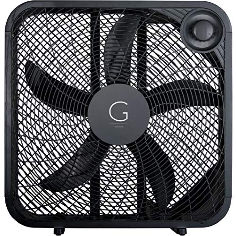 Genesis 20" Box Fan, 3 Settings, Max Cooling Technology, Carry Handle, Black (G20BOX-BLK) Fans Fiyatı